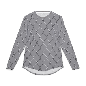 Cyclone Fence Print Men's UV Protection Long Sleeve Shirt, Sun Safe Activewear, Outdoor Adventure Apparel, Summer Essential, Sporty Gift Idea