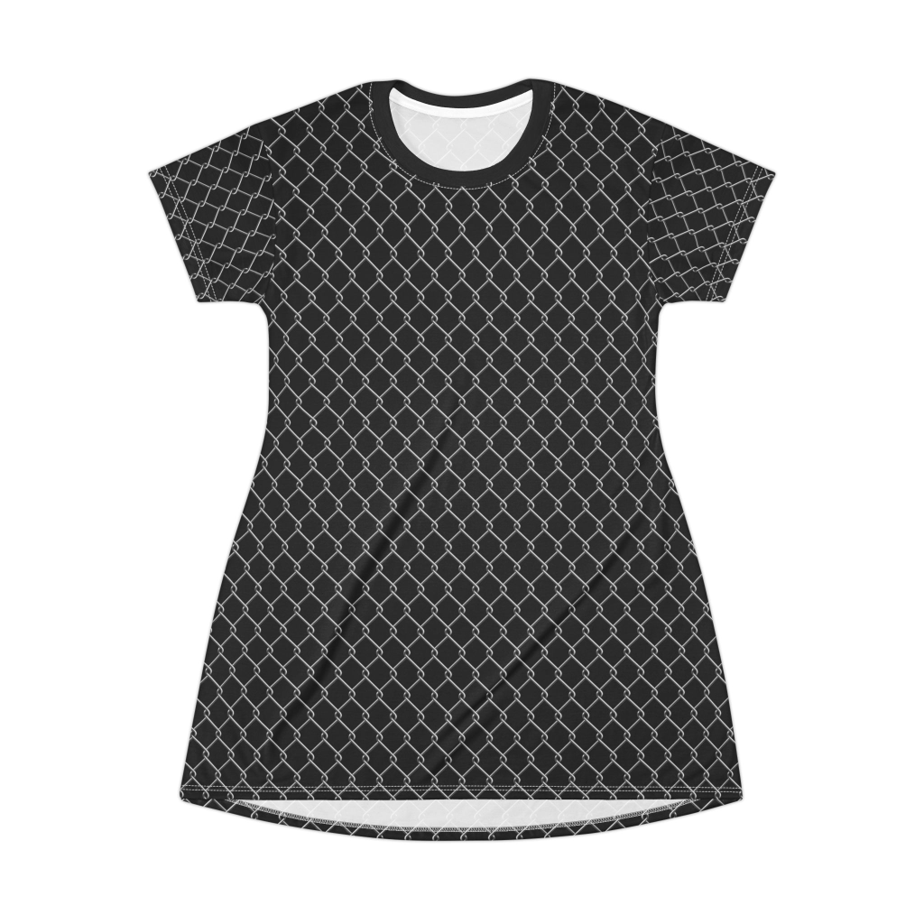 Chic Patterned T-Shirt Dress - Casual Wear, Everyday Dresses, Summer Style, Fashion, Unique Gift Ideas