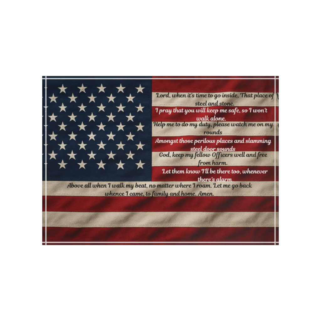 Patriotic Photo Block | American Flag Decor, Unique Gift for Veterans, Memorial Day Tribute, Home or Office Display