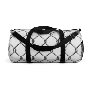 Cyclone Fencing Chain Pattern Duffel Bag, Gym Bag, Travel Bag, Sports Bag, Stylish Luggage, Weekend Getaway Bag