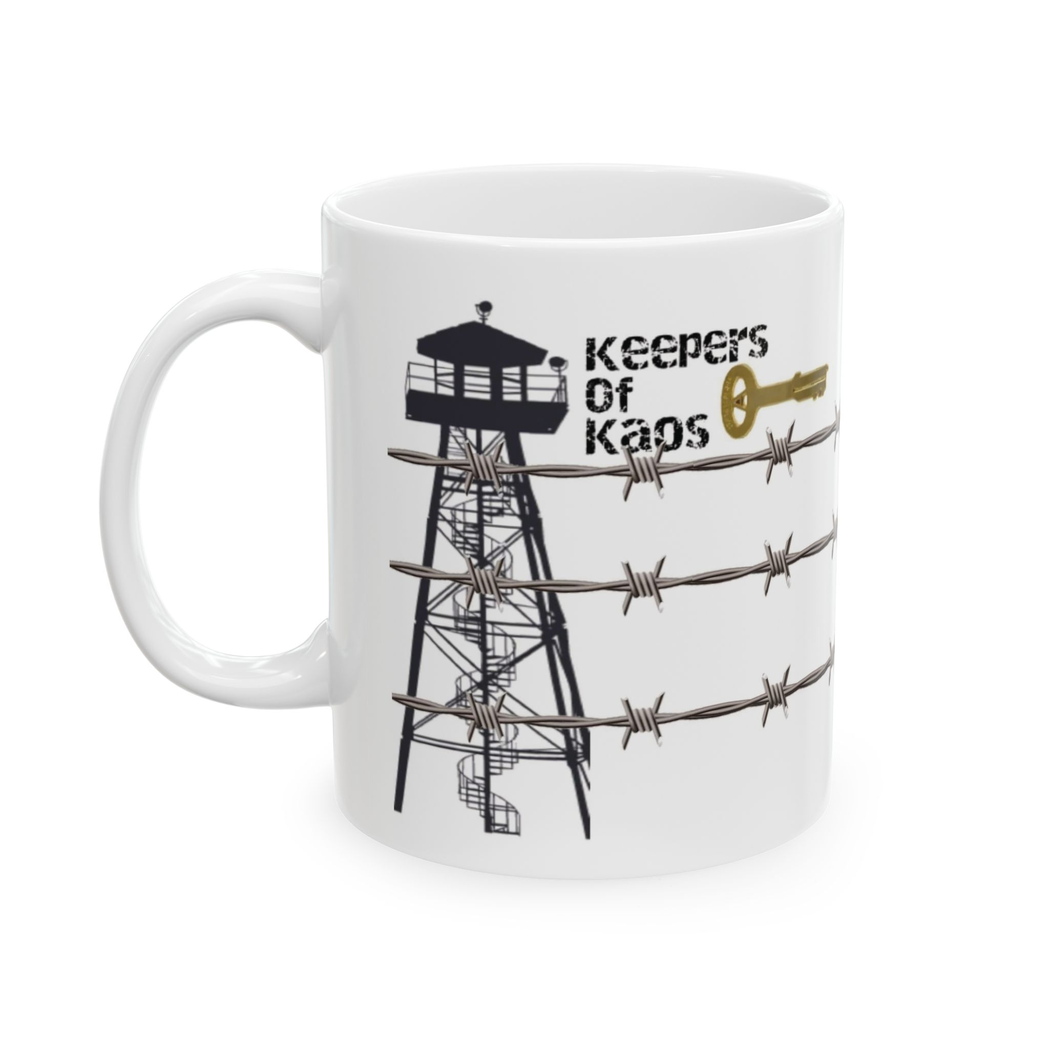 Keepers of Kaos Tower Ceramic Mug 11oz - Image 3